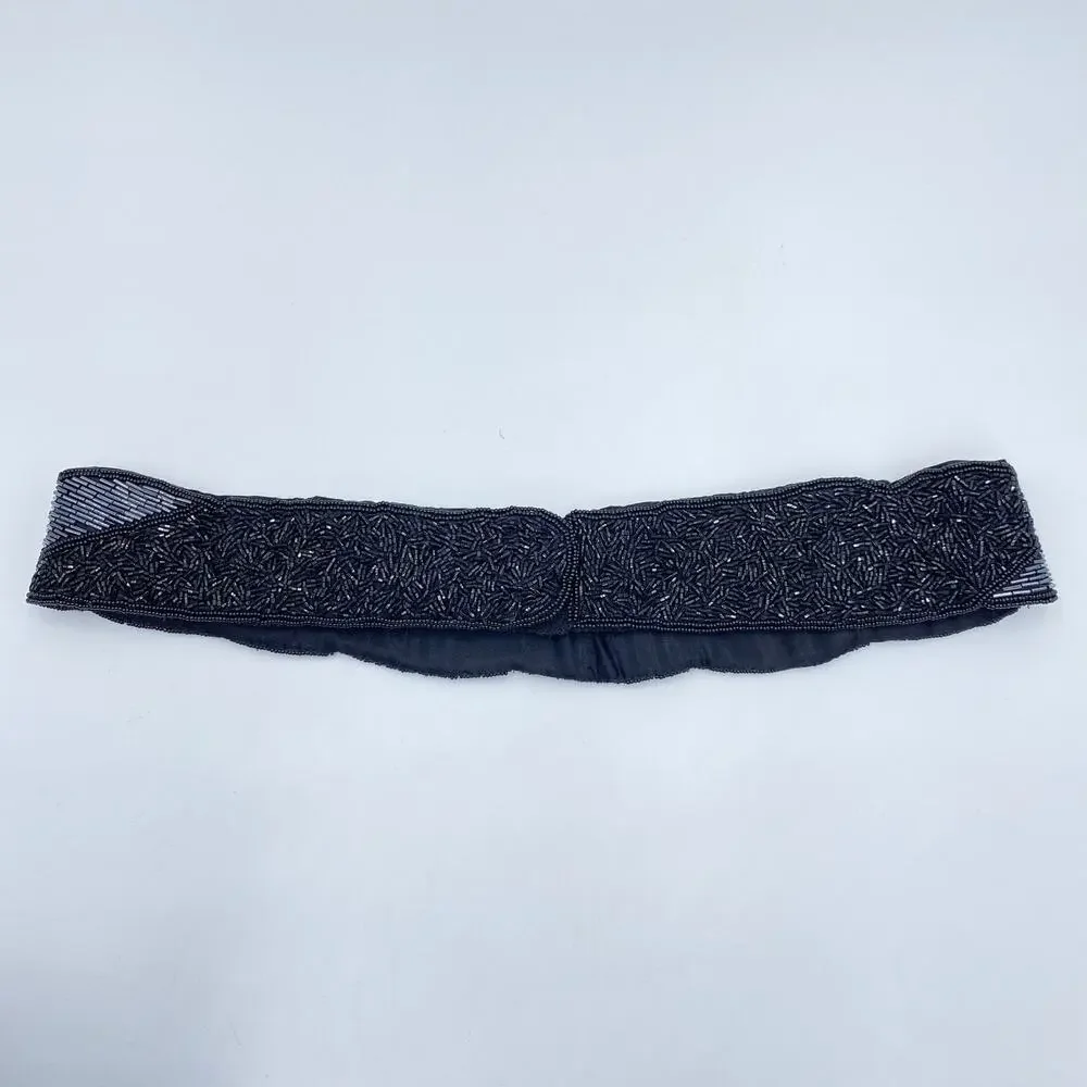 Vintage 1980's Rue De Calais Beaded Statement Belt